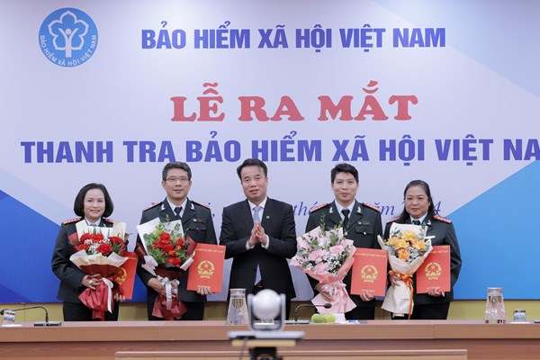 Ngành BHXH Việt Nam ra mắt lực lượng Thanh tra chuyên ngành - Anh 1