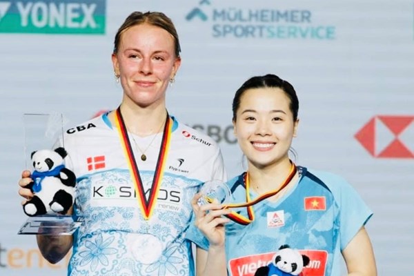 Thuỳ Linh giành ngôi á quân Giải cầu lông Đức mở rộng 2024 - Anh 2