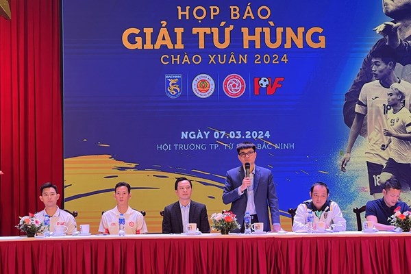 Bắc Ninh tổ chức Giải bóng đá Tứ hùng chào xuân 2024 - Anh 1