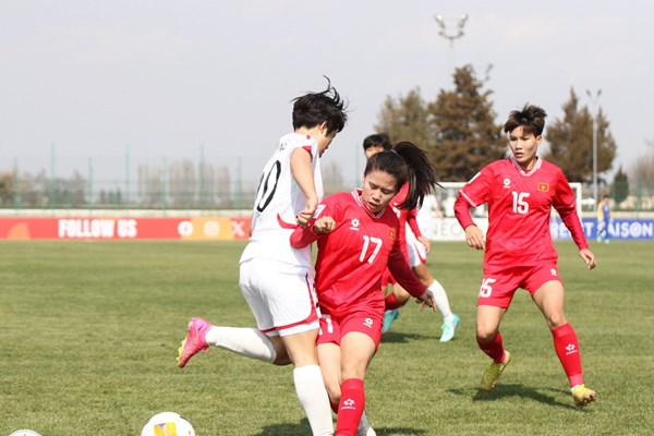 U20 nữ Việt Nam thi đấu cố gắng tại vòng loại World Cup - Anh 1