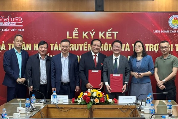 Báo Pháp luật Việt Nam chính thức ký Ghi nhớ thỏa thuận hợp tác truyền thông và tài trợ với Liên đoàn Cầu mây Việt Nam - Anh 2