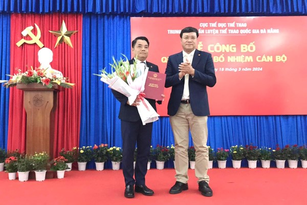 Ông Phạm Hoàng Tùng giữ chức Giám đốc Trung tâm huấn luyện thể thao quốc gia Đà Nẵng - Anh 1
