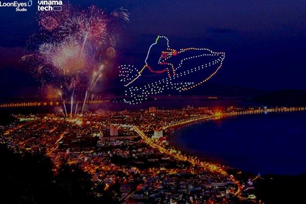 500 drone sẽ “vẽ ánh sáng trên bầu trời đêm” vịnh Thị Nại - Anh 2