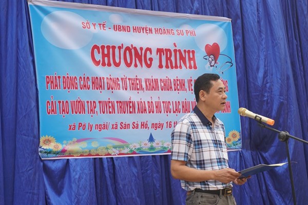 Sở Y tế Hà Giang: Làm tốt nhiệm vụ chính trị với Đảng bộ huyện Hoàng Su Phì - Anh 1