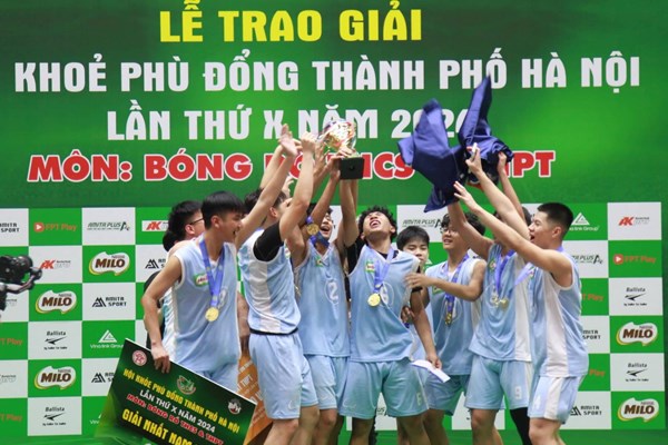 Môn bóng rổ Hội khỏe Phù Đổng TP Hà Nội gọi tên bốn nhà vô địch - Anh 1