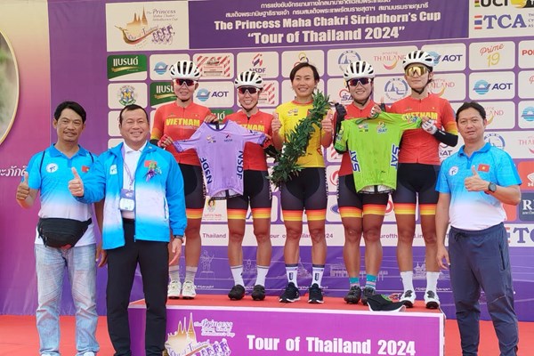Tay đua nữ số 1 Việt Nam thắng chặng ấn tượng tại giải xe đạp quốc tế Thái Lan - Anh 2