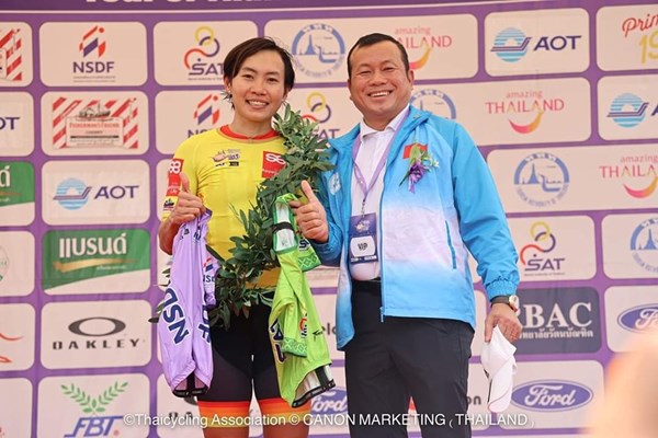 Nguyễn Thị Thật tiếp tục thắng chặng tại Tour of Thailand 2024 - Anh 2