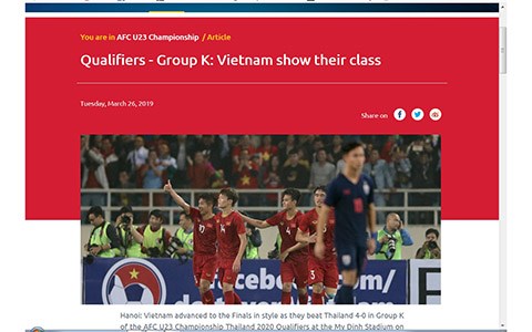 Báo chí nước ngoài nói gì về chiến thắng của U23 Việt Nam trước U23 Thái Lan? - Anh 2