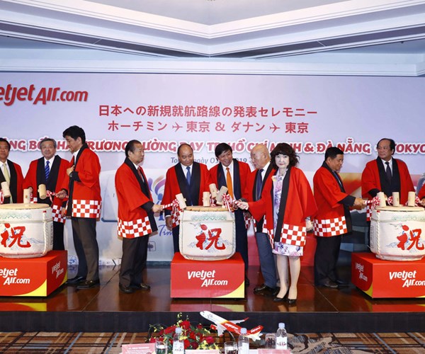 Thủ tướng dự lễ công bố 2 đường bay mới của Vietjet tới Nhật Bản - Anh 2