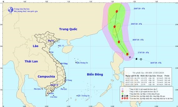 Áp thấp nhiệt đới mạnh lên thành bão Danas gần Biển Đông - Anh 1