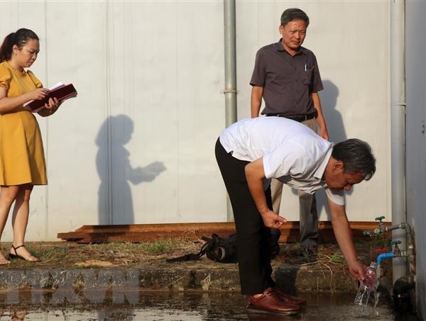 Công bố kết quả kiểm tra chất lượng nước sạch của Nhà máy nước Sông Đà - Anh 1