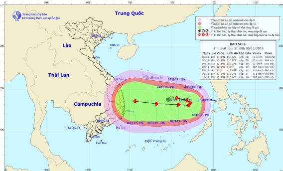 Áp thấp nhiệt đới mạnh lên thành bão số 6 Nakri ngay trên Biển Đông - Anh 1