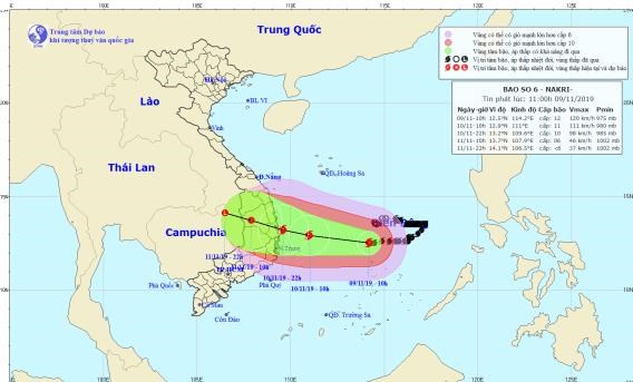 Bão số 6 Nakri gây mưa lớn các tỉnh từ TT- Huế đến Ninh Thuận, đề phòng lũ quét, sạt lở đất ở vùng núi - Anh 1