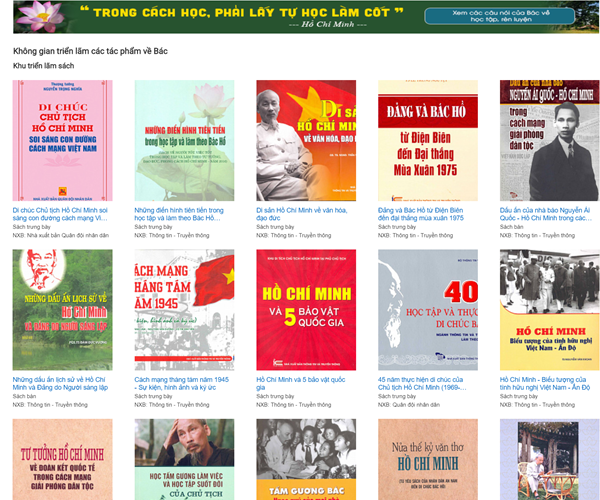 Triển lãm sách online kỷ niệm 130 năm Ngày sinh Chủ tịch Hồ Chí Minh - Anh 1
