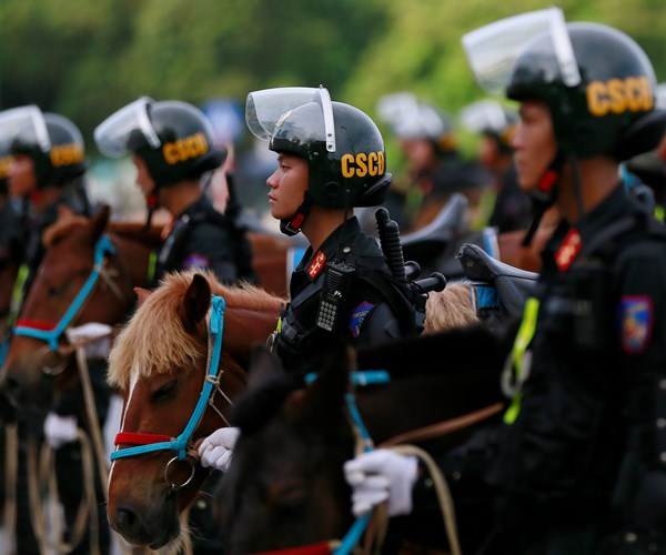 Cảnh sát cơ động Kỵ binh diễu hành, báo cáo kết quả trước đại biểu Quốc hội - Anh 8