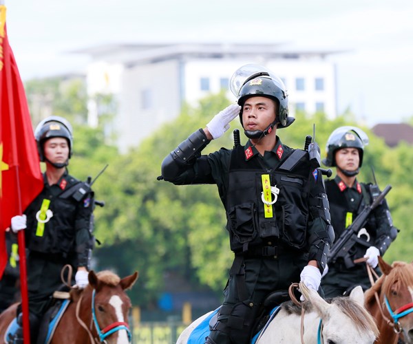 Cảnh sát cơ động Kỵ binh diễu hành, báo cáo kết quả trước đại biểu Quốc hội - Anh 9