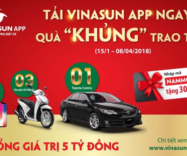 Taxi Vinasun: Khuyến mãi khi sử dụng phần mềm công nghệ - Anh 1