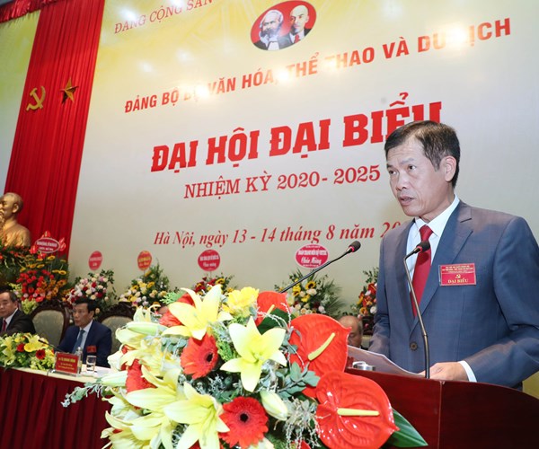 Thứ trưởng Tạ Quang Đông được bầu giữ chức Bí thư Đảng ủy Bộ VHTTDL nhiệm kỳ 2020-2025 - Anh 14