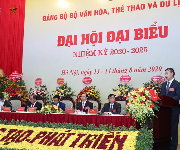 Thứ trưởng Tạ Quang Đông được bầu giữ chức Bí thư Đảng ủy Bộ VHTTDL nhiệm kỳ 2020-2025 - Anh 15