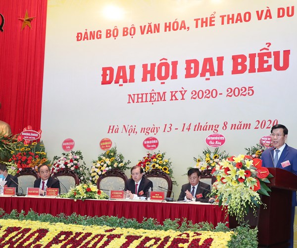 Thứ trưởng Tạ Quang Đông được bầu giữ chức Bí thư Đảng ủy Bộ VHTTDL nhiệm kỳ 2020-2025 - Anh 5