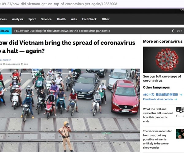 Báo Australia: Việt Nam dập dịch Covid-19 lần 2 nhanh, hiệu quả và không tốn kém - Anh 1