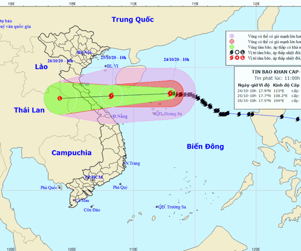 Bão số 8 vào đất liền, vùng ảnh hưởng từ Nghệ An đến Thừa Thiên Huế - Anh 1