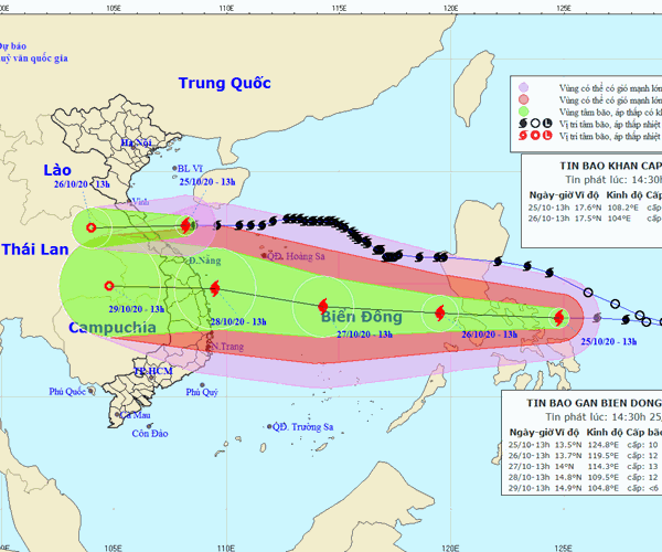 Bão số 8 áp sát đất liền, bão số 9 đang di chuyển nhanh vào Biển Đông - Anh 1