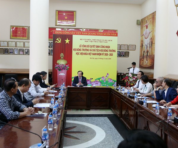 Công bố Quyết định công nhận Hội đồng Trường Đại học Sân khấu Điện ảnh Hà Nội và Học viện Múa Việt Nam - Anh 4