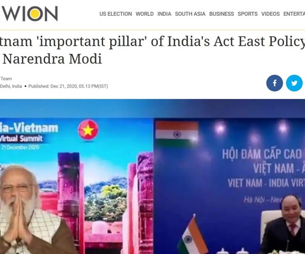Báo Ấn Độ: Việt Nam là trụ cột trong Chính sách Hành động hướng Đông của Ấn Độ - Anh 1