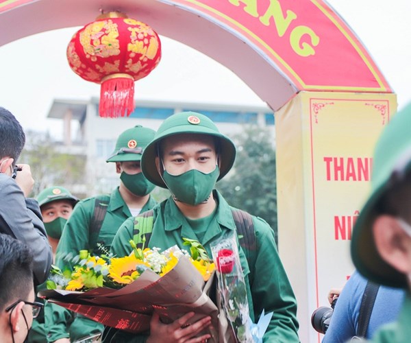 Hà Nội: Quận Cầu Giấy tổ chức lễ giao, nhận quân 2021 - Anh 10