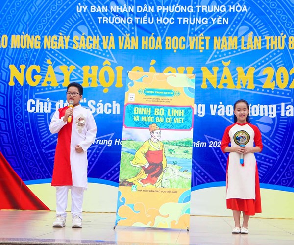 Hà Nội: Trường tiểu học Trung Yên tổ chức ngày Hội Sách và Văn hóa đọc 2021 - Anh 4
