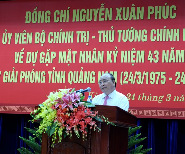 Thủ tướng Chính phủ Nguyễn Xuân Phúc  mong Quảng Nam tăng gấp đôi quy mô nền kinh tế vào năm 2025 - Anh 3