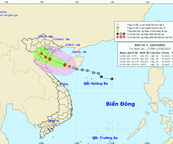 Áp thấp nhiệt đới mạnh lên thành cơn bão số 2 Koguma - Anh 1