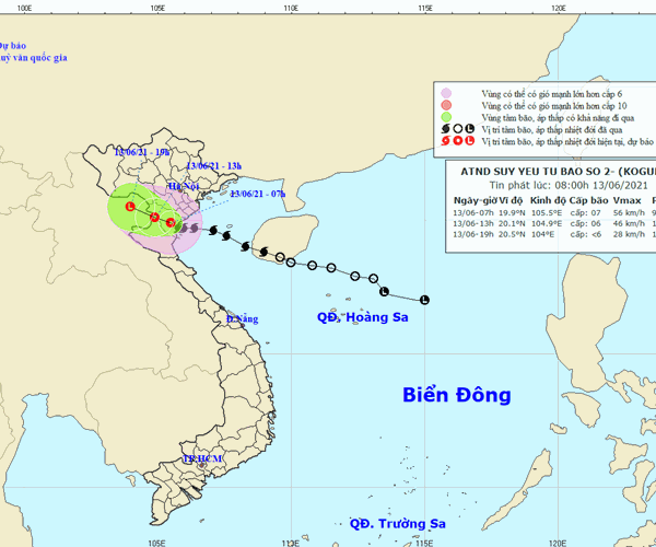 Bão số 2 Koguma gây mưa diện rộng ở Bắc Bộ và Bắc Trung Bộ - Anh 1