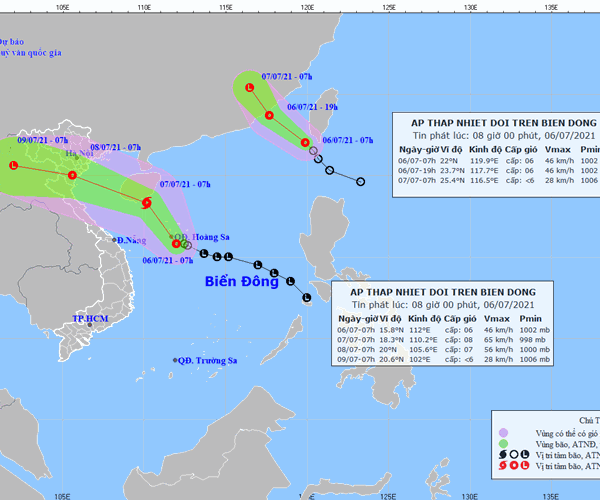 Áp thấp nhiệt đới trên Biển Đông có khả năng mạnh lên thành bão - Anh 1