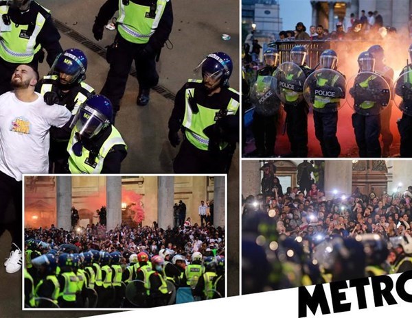 Cảnh sát London bắt giữ 45 đối tượng gây rối sau thất bại trước Italia - Anh 1