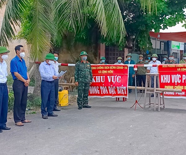 Hải Phòng: Gỡ bỏ phong tỏa 3 thôn tại huyện Vĩnh Bảo - Anh 1