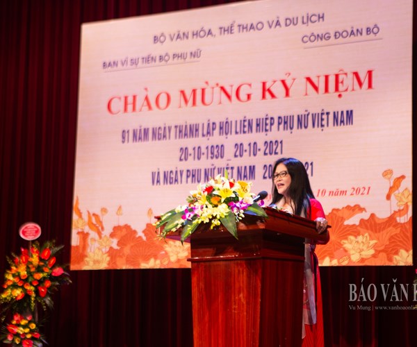 Bộ VHTTDL tổ chức kỷ niệm 91 năm ngày thành lập Hội Liên hiệp Phụ nữ Việt Nam - Anh 7