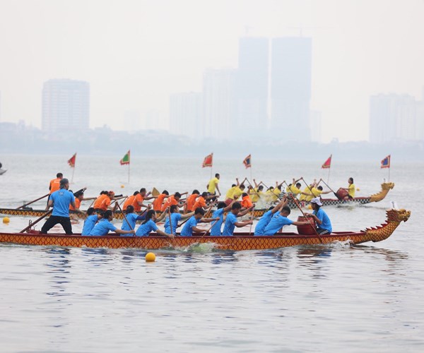 Sôi động Giải Bơi chải thuyền rồng Hà Nội mở rộng - Anh 6