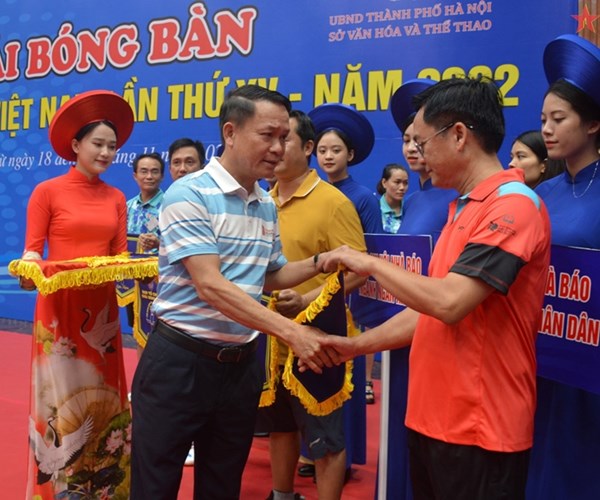 Khai mạc Giải bóng bàn Cúp Hội Nhà báo Việt Nam lần thứ XV năm 2022 - Anh 2