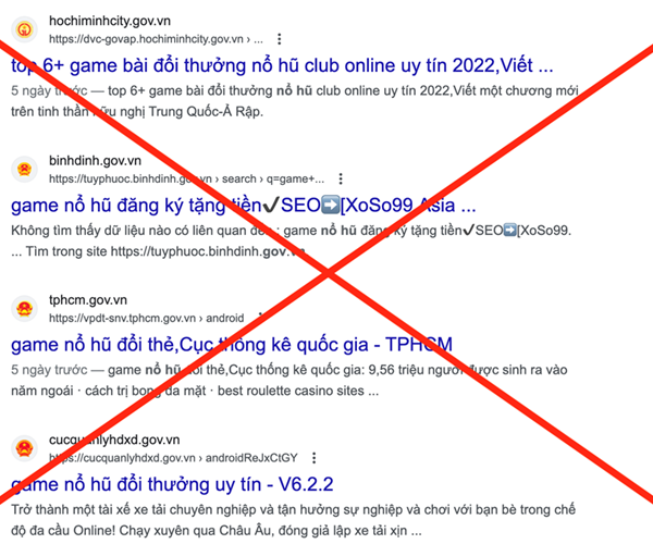 Rà soát, xử lý website .gov.vn bị cài link quảng cáo cờ bạc - Anh 1