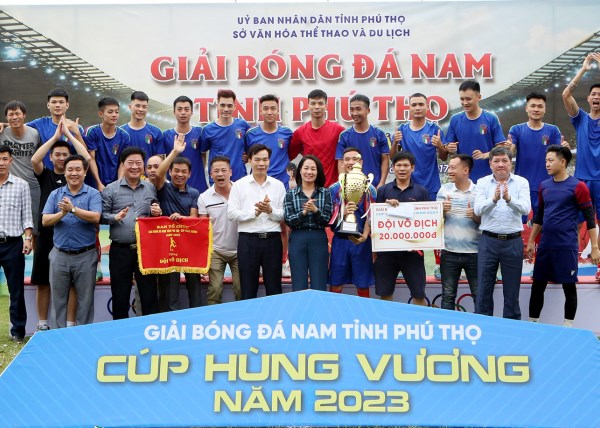 Bế mạc Giải bóng đá nam Phú Thọ tranh cúp Hùng Vương 2023 - Anh 1