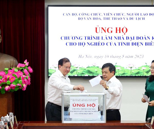 Bộ VHTTDL: Chung tay hỗ trợ làm nhà đại đoàn kết cho hộ nghèo của tỉnh Điện Biên - Anh 6