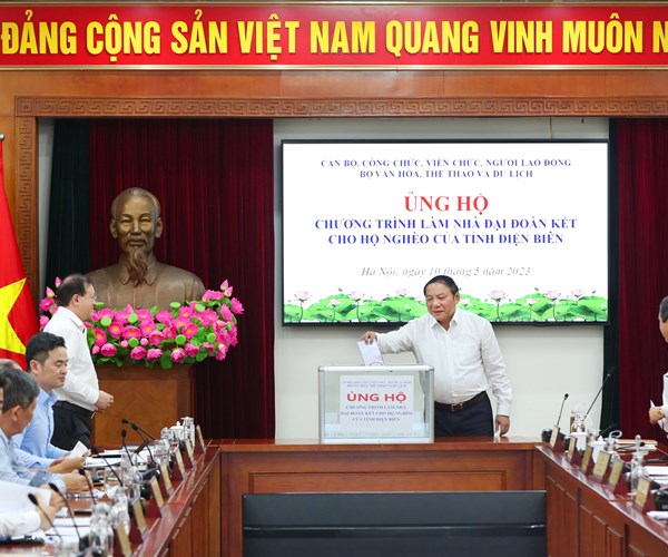 Bộ VHTTDL: Chung tay hỗ trợ làm nhà đại đoàn kết cho hộ nghèo của tỉnh Điện Biên - Anh 5