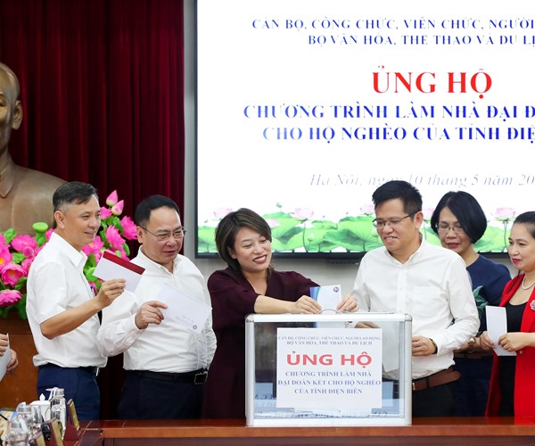 Bộ VHTTDL: Chung tay hỗ trợ làm nhà đại đoàn kết cho hộ nghèo của tỉnh Điện Biên - Anh 7