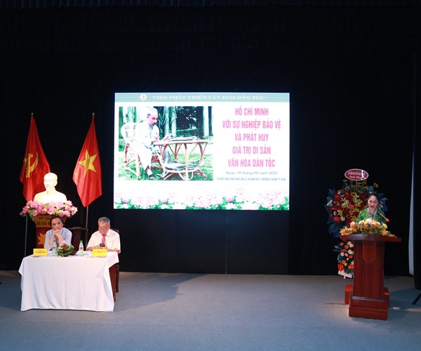 Diễn đàn Chủ tịch Hồ Chí Minh với sự nghiệp bảo vệ và phát huy giá trị di sản văn hóa dân tộc - Anh 1
