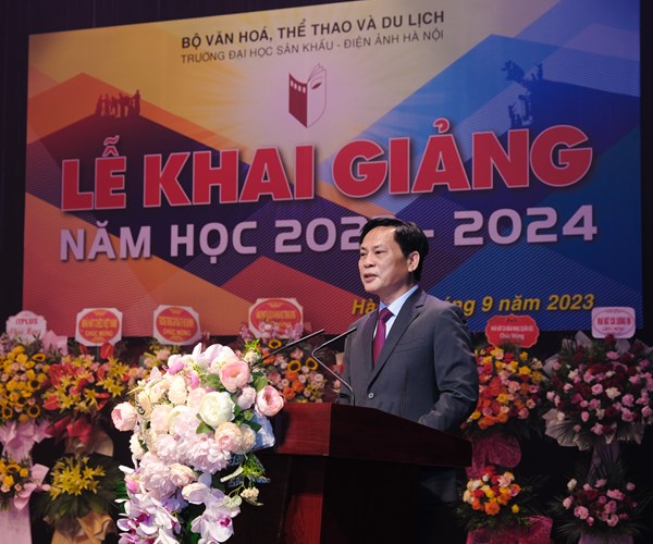 Trường Đại học Sân khấu - Điện ảnh Hà Nội khai giảng năm học 2023-2024 - Anh 1
