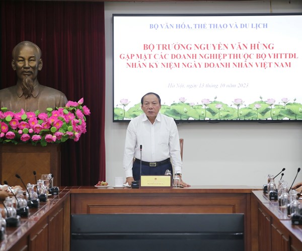 Bộ trưởng Nguyễn Văn Hùng: Doanh nhân, doanh nghiệp Bộ VHTTDL cần có tầm nhìn, tư duy mới để kiến tạo và phát triển - Anh 1
