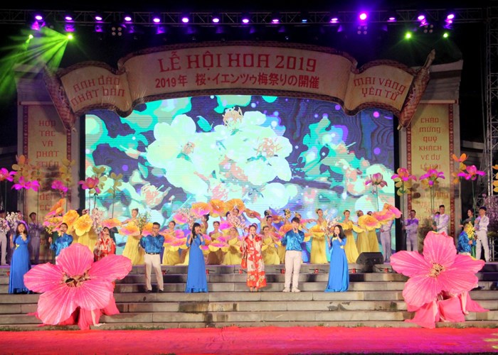 Quảng Ninh: Lễ hội hoa Anh đào - Mai vàng Yên Tử năm 2019 - Anh 1