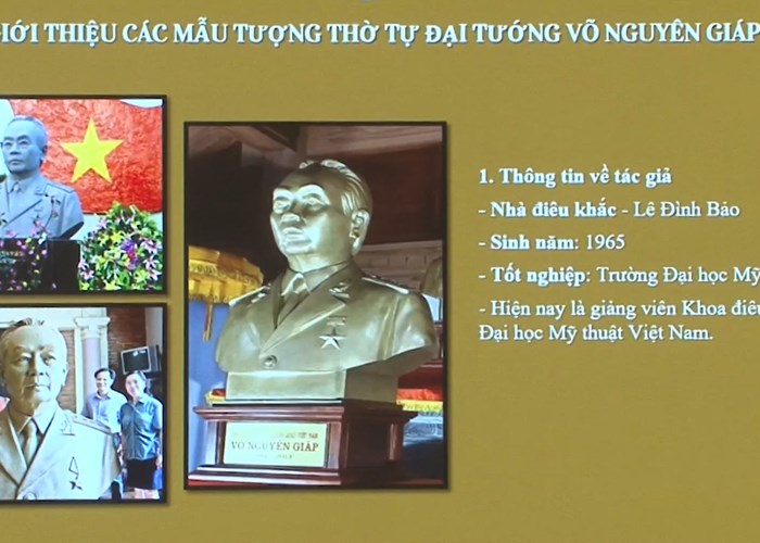 Điện Biên: Duyệt mẫu tượng thờ Đại tướng Võ Nguyên Giáp tại Mường Phăng - Anh 1